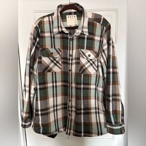 VSTR Plaid Button-Up Shirt